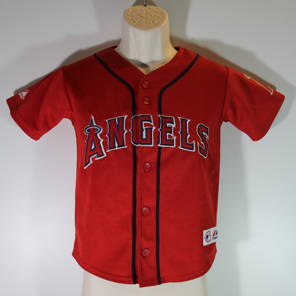 Youth Majestic Genuine Merch Angels Jersey Small